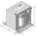 166-0001 SBA-TrafoTech Single-phase control transformer