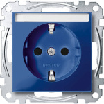 Merten   Steckdose System M Blau MEG2302-0378