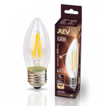Лампа светодиодная FILAMENT свеча C37 E27 5Вт 4000К DECO Premium холодный свет REV 32488 1