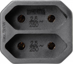 Basetech 1595909 1 Stueck Steckdosen-Verteiler Schw