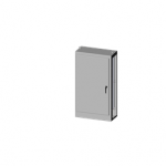 SCE-MOD724018G Saginaw 1DR MOD Enclosure / ANSI-61 gray powder coating inside and out. Sub-panels are powder coated white.