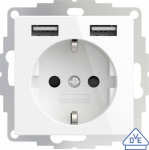 2USB 2U-449276  Unterputz-Steckdose  VDE, mit USB,