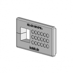 43658 Icotek KEL-QTA 10|1-DP 18 B  / QUICK cable entry plate, pluggable, for wall thickness 1.5 - 2.5 mm, IP54