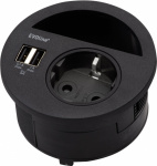 EVOline 159273000900 Tischsteckdose 1fach Schwarz