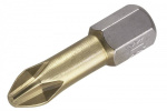 Wolfcraft  Kreuzschlitz-Bit PH 3 S2-Stahl TiN D 6.
