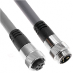 MINH-4MFP-30 Mencom PVC Cable - 14 AWG - 600 V - 15A - NA Color Code / 4 Poles Male with Male Thread-Female Straight Plug 30 ft