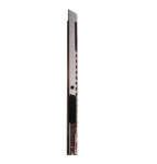 Нож с сегментированным лезвием 9мм корпус металлический c клипсой Rexant 12-4906