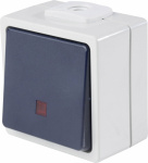 as - Schwabe 62453  Taster  mit Licht IP54 Grau