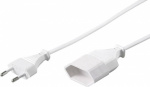 Goobay 88704 Strom Verlaengerungskabel   Weiss 2 m