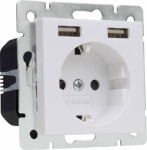 2USB 1493573 1fach Unterputz-Steckdose  mit USB, K