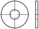 TOOLCRAFT TO-5454738 Nietscheiben  10,5 mm   Messi