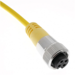MINC-4FPX-4M Mencom PVC Cable - 18 AWG - 300 V - 5.5A / 4 Poles Female Straight Plug 13.12 ft