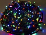 Гирлянда "ТВИНКЛ ЛАЙТ LED КАУЧУК" (с контроллером 8 режимов) 20м 240LED 20Вт 220В IP54 мультиколор NEON-NIGHT 303-329