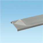 C2LG6-F Panduit Wiring Duct Covers, PVC, w/protective film / 2" W x 6' L / Light Gray