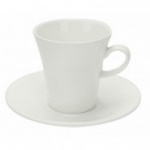 Кофейная пара Wilmax белая, фарфор, чашка 160 мл. &amp;amp;amp; блюдце WL-993005/AB