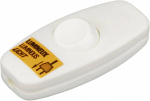 interBaer 5052-108.01 Schnurschalter  Weiss 2 x Aus/