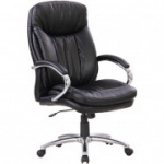Кресло BN_U_Руководителя EChair CS-861E/CH-6 к/з черный, хром