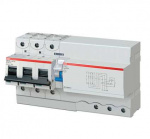 Выключатель автоматический дифференциального тока 3п K 125А 30мА тип A 25кА DS803N AP-R ABB 2CCB863004R0647