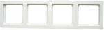 Berker 4fach Rahmen  Q.1 Polarweiss 1014 60 89
