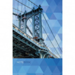 Блокнот А5,80л,клетка,7БЦ,глянцевая ламинация Манхэттенский мост КЗ5802652