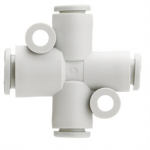 KQ2TY08-10A SMC KQ2TY, One-touch Fitting White Color - Different diameter cross