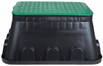 Heitronic 21042 Bodeneinbaudose   Schwarz, Gruen