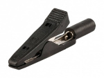 Krokodilklemme Steckanschluss 2 mm CAT I Schwarz S