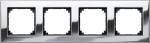 Merten  Rahmen Abdeckung System M Chrom 475439