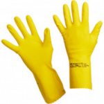 Перчатки латексные Многоцелевые Vileda, желтый, S, 100758