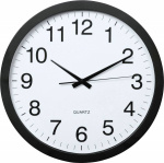 Hama 00136292 Quarz Wanduhr 400 mm x 50 mm Schwarz