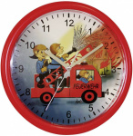 Quarz Wanduhr EUROTIME  25 cm  Rot