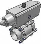 FESTO Kugelhahn-Antriebseinheit VZBA-2"-WW-63-T-22