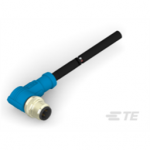 T4161210503-002 TE Connectivity M12  Cable Assembly Single Ended Male Right Angle / 1000 mm PVC Cable, 3 wire / Shielded