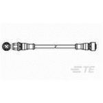 2273113-2 TE Connectivity M12 to M12 Cable Assembly Double-Ended Male Straight To Straight Female / 600 mm PUR Cable, 4 wire / Unshielded