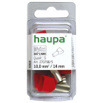 Гильза конечная для двух проводов 10/14 красн. (уп.5шт) HAUPA 270798/5
