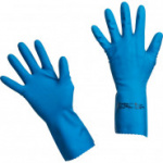 Перчатки хозяйственные латексные Многоцелевые Vileda, синий, M, 100753