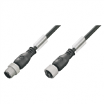 1108840060 Weidmueller Sensor-actuator Cable (assembled) / Sensor-actuator Cable (assembled), Connecting line, M12 / M12, No. of poles: 4, Cable length: 0.6 m, pin, straight - socket, straight