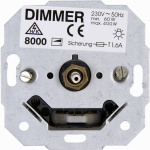 Kopp 1 Stueck Einsatz Dimmer HK 07 Aluminium 800000