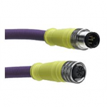 1200988050 Molex M12 Double-Ended Cordset, Female - Male / Micro-Change (M12) Double-Ended Cordset, 5 Poles, Female (90°) to Male (90°), 24 AWG, 15.0m (49.21') Length, PROFIBUS PUR Cable Preferred Version in Europe