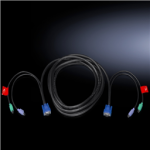 7552120 Rittal DK кабель подключения SSC, L: 2 м, PS/2, для сервера/VGA / DK кабель подключения SSC, L: 2 м, PS/2, для сервера/VGA / DK