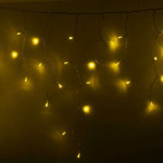 Гирлянда Айсикл (бахрома) 2.4х0.6 м 88LED жел. 230В провод прозр. Neon-Night 255-051