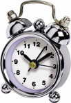 Hama 00123185 Quarz Wecker Chrom Alarmzeiten 1