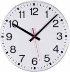 EUROTIME 55000 Funk Wanduhr 300 mm  Weiss