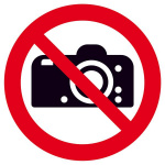 Verbotsschild Fotografieren verboten  Aluminium (d