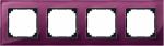 Merten 4fach Rahmen  System M, M-Plan Rubin-Rot 48