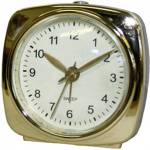 EUROTIME 22431-12 Quarz Wecker Gold  Fluoreszieren