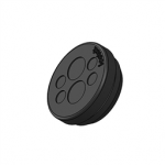 50531 Icotek KEL-DP 25|6 A bk  / Cable entry plate, round, pluggable, for wall thickness 1.5 - 2.5 mm, IP65