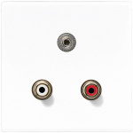 Jung  Einsatz Chinch, Miniklinke 3,5 mm LS 990, LS