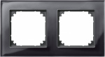 Merten 2fach Rahmen  System M, M-Plan Schwarz 4892