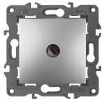 Розетка TV 14-3102-03 проходная Elegance алюм. ЭРА Б0034298